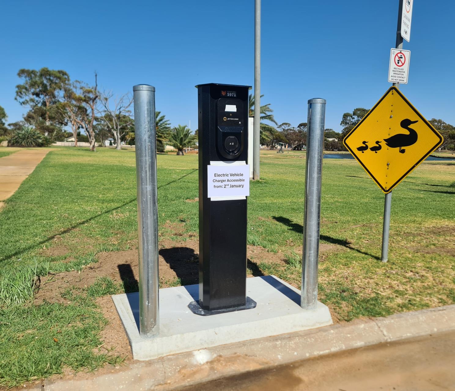 NEW EV CHARGER AT SHIRE OFFICE