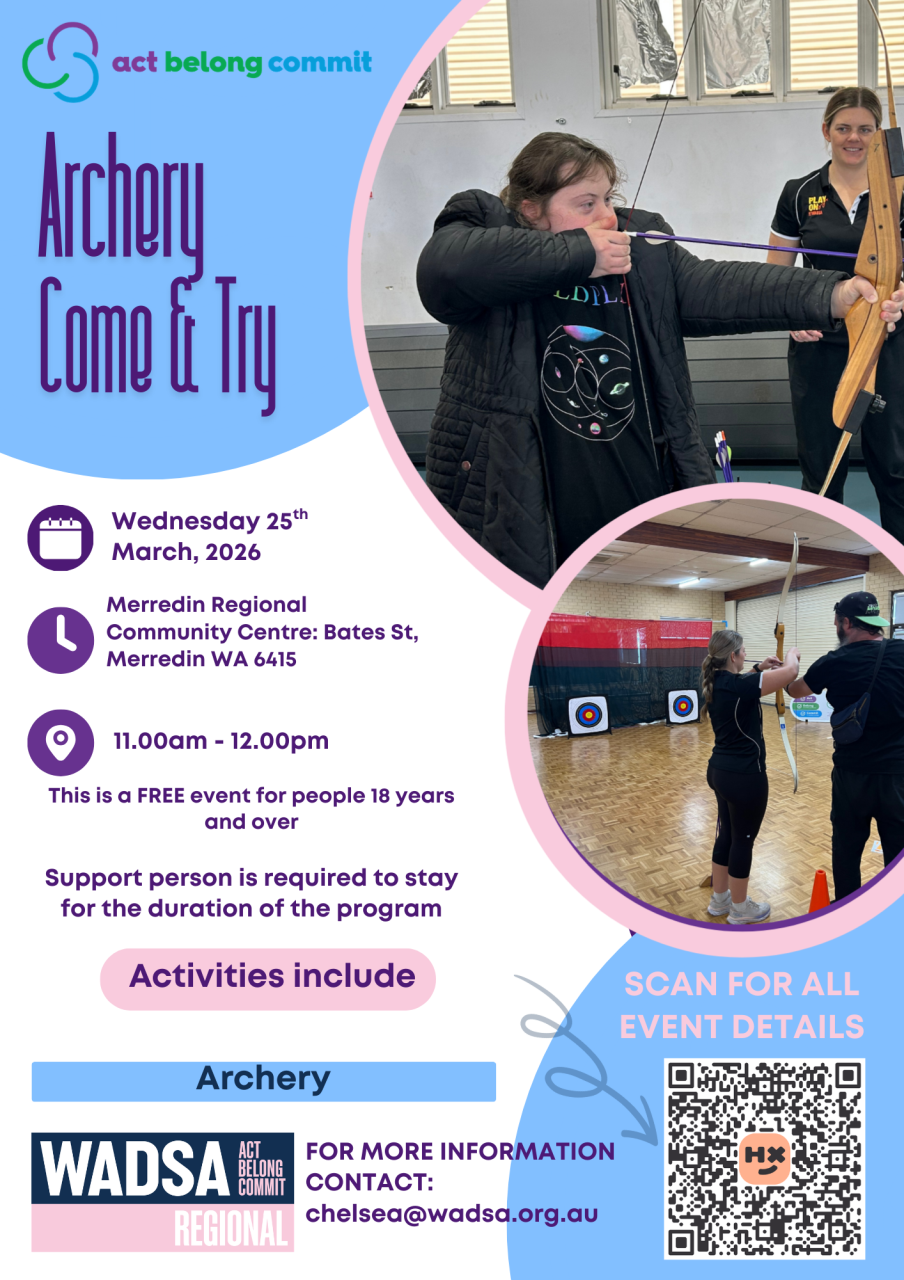 WADSA Act Belong Commit Archery Come & Try