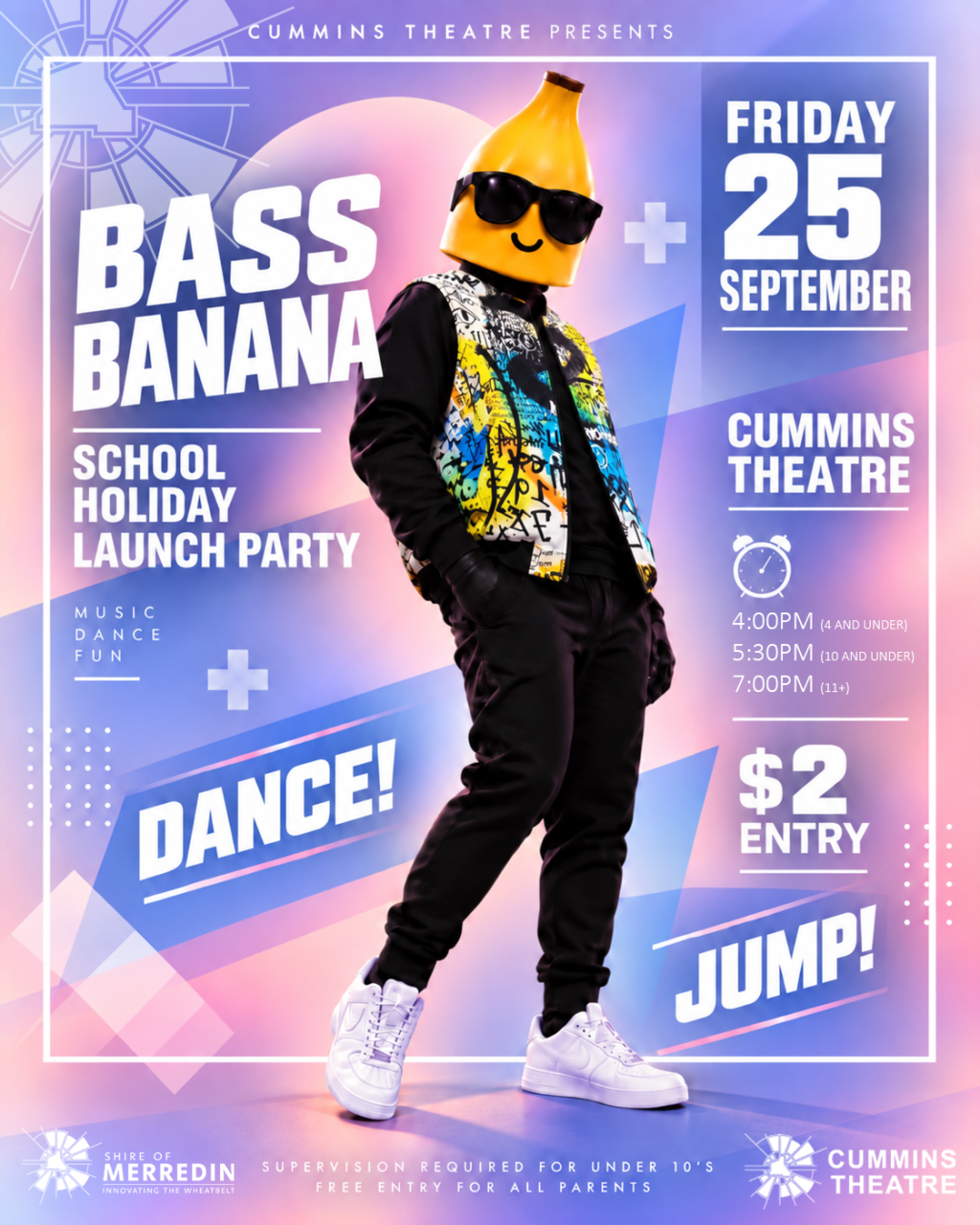 Bass Banana School Holiday Launch Party