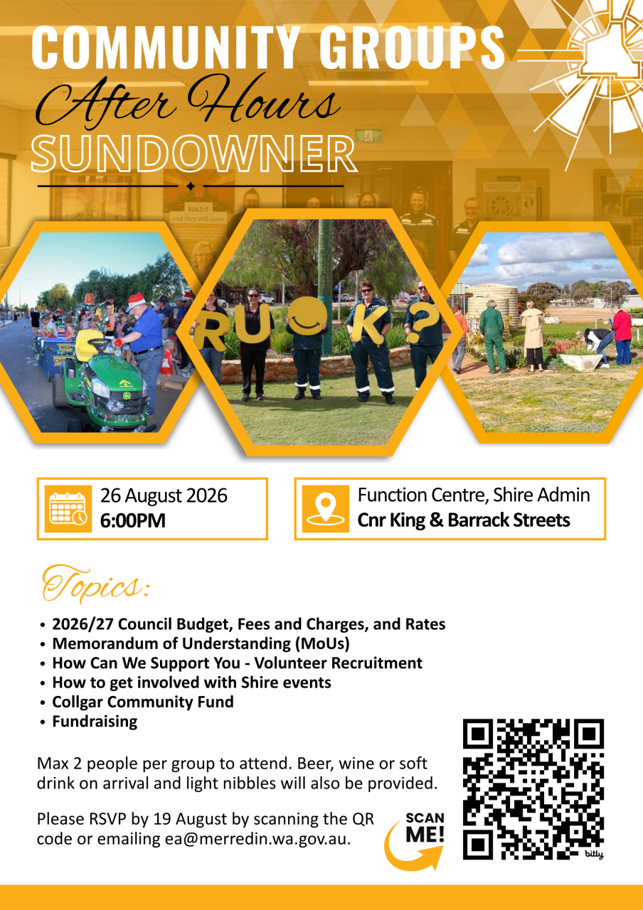 Community Groups After Hours Sundowner