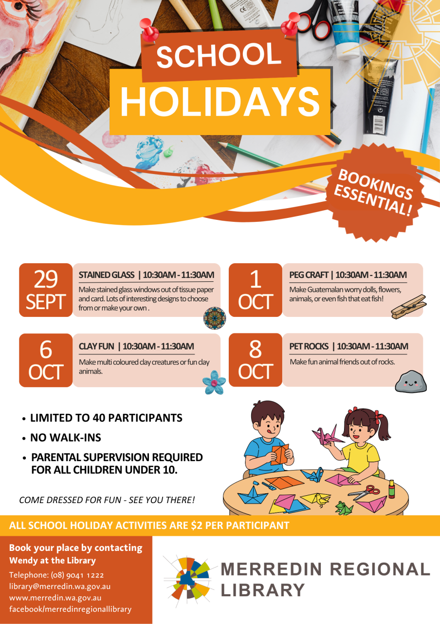 Library School Holiday Activities