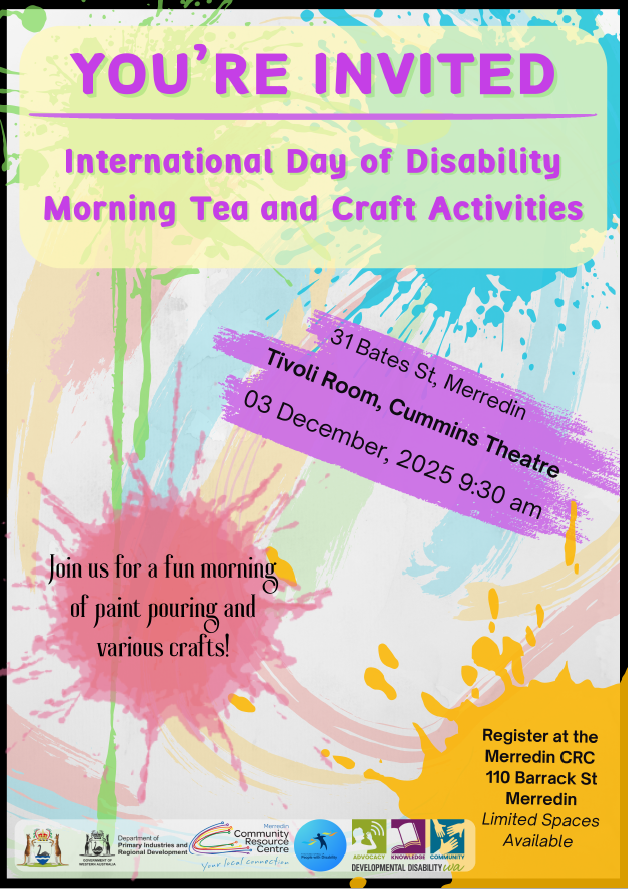International Day for People with Disabilities Morning Tea and Crafts