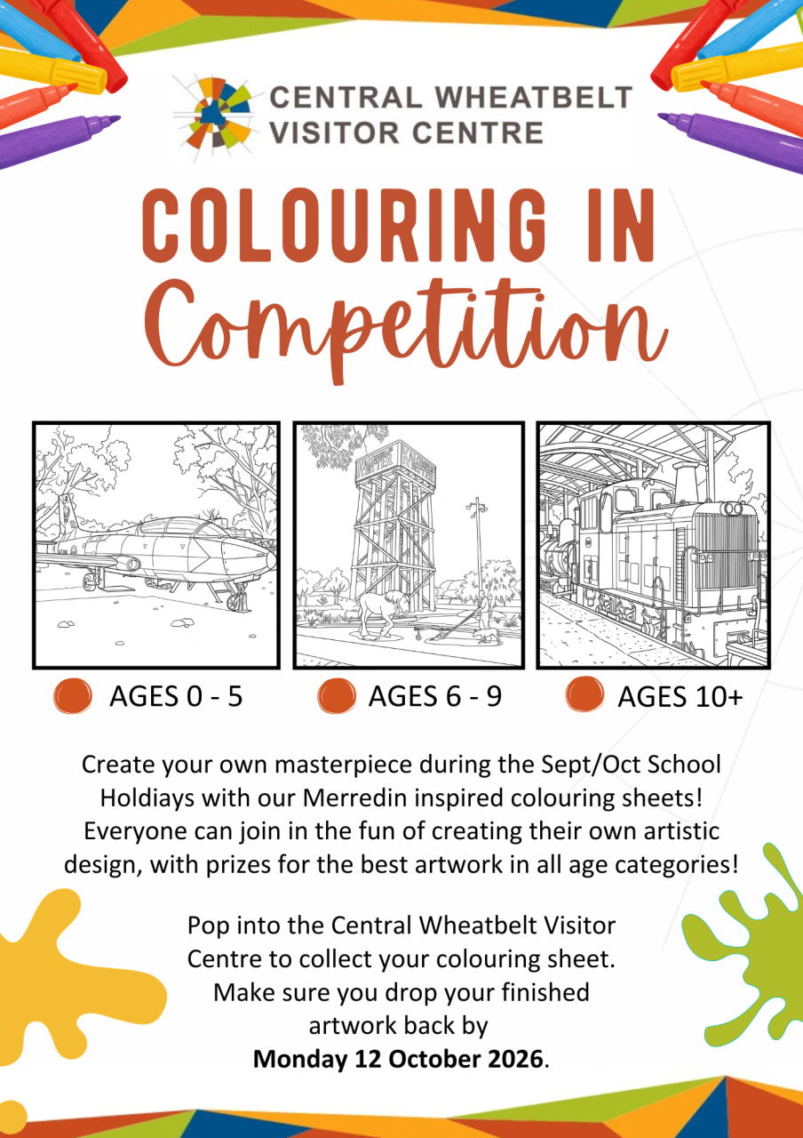 School Holiday Colouring In Competition