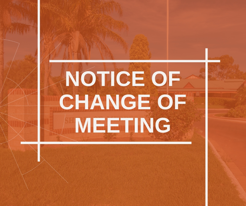 Change of Meeting - Website Tile